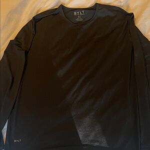 BYLT Basics Men's Long Sleeve Black Tee